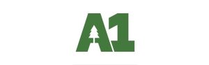 A1 logo with green tree design
