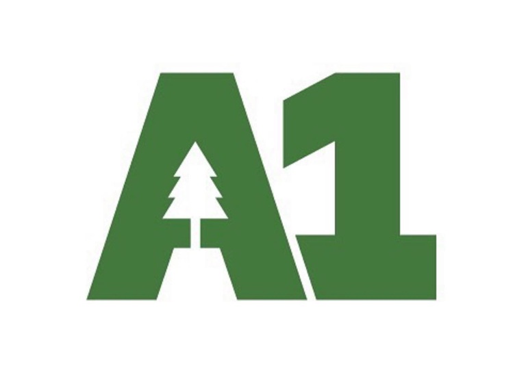 a 1 discount tree lawn service logo