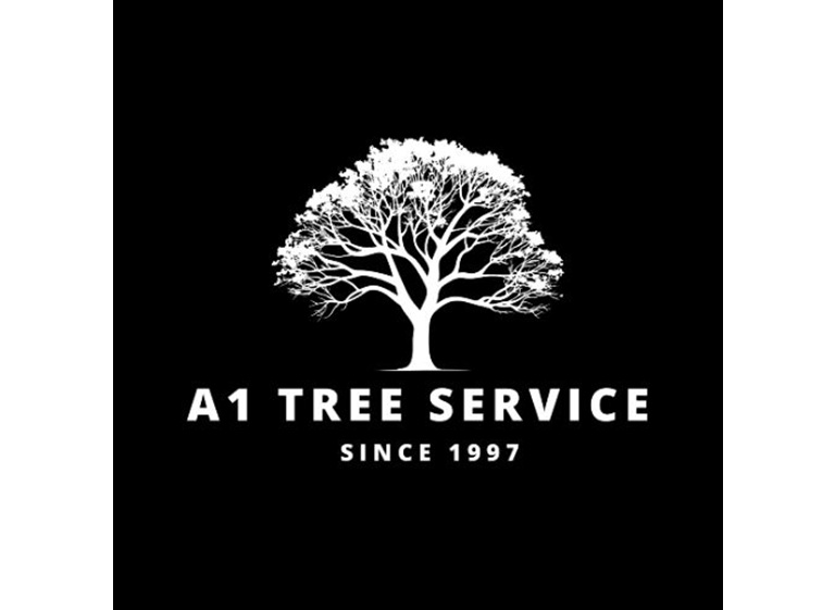 a 1 tree service logo