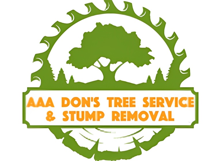 aaa dons tree service stump removal logo