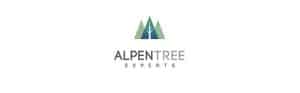 Alpen Tree Experts logo with mountain design