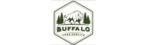 Buffalo Tree Service logo with trees and buffalo.