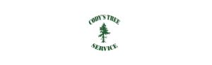 Cody's Tree Service logo with green tree.