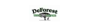 DeForest Tree Service logo silhouette