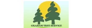 Graham Tree Service logo with trees and sun