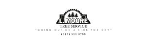 L. Moore Tree Service logo, contact number included.