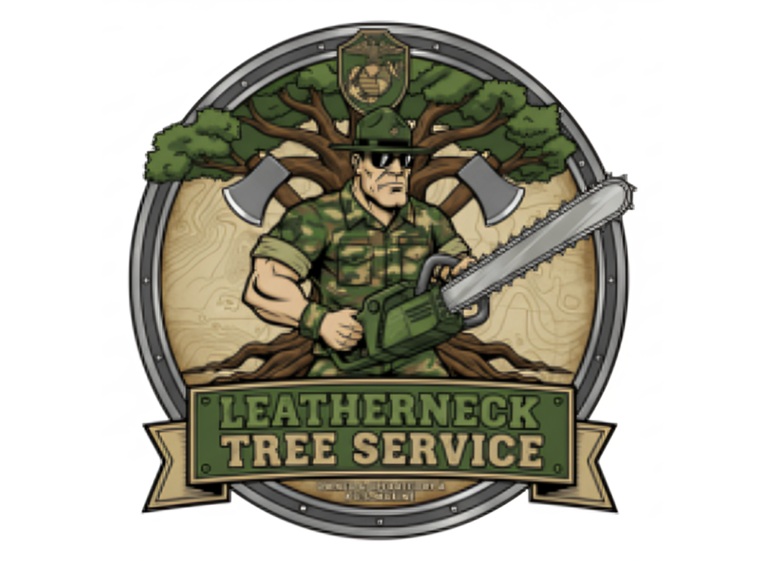 leatherneck tree service logo