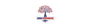 Lufkin Environmental logo, tree with roots.
