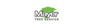 Mayer Tree Service logo with green tree silhouette.