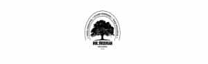 Tree service logo with tree illustration.