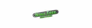 Nava Tree Services logo with saw design