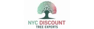 NYC Discount Tree Experts logo with tree graphic.