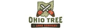 Ohio Tree and Land Services logo with chainsaws.