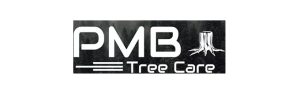 PMB Tree Care logo with tree stump design