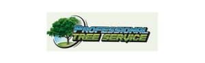 Professional Tree Service logo with green tree.