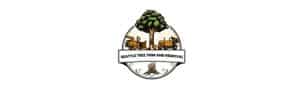 Seattle Tree Trim and Removal logo with trucks.