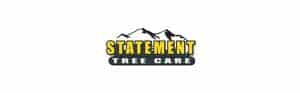Statement Tree Care company logo with mountains