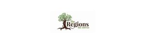 The Regions Tree Service logo with tree graphic.