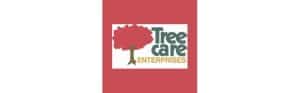 Tree Care Enterprises logo with red tree