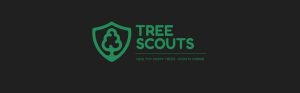 Tree Scouts logo with tree symbol and tagline.