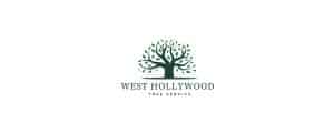 West Hollywood Tree Service logo with green tree.